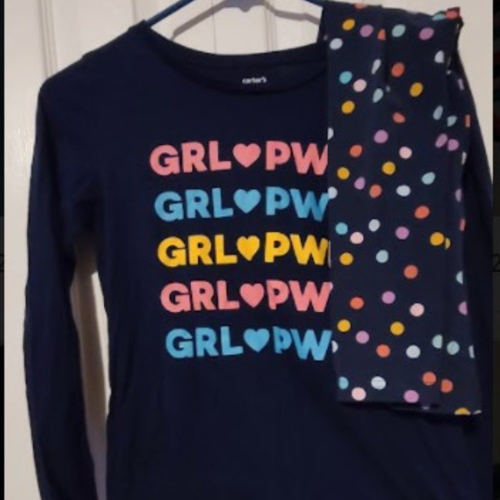Carter's long sleeve tee and legging set girls size 14